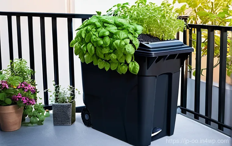 퇴비화 시스템과 지속 가능한 농업 - **A Curious Child and the Vermicompost**
    Prompt: A cheerful, ethnically diverse child, around 8-...