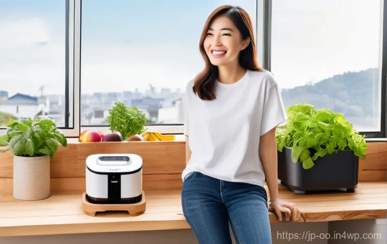 퇴비화 시스템의 확산을 위한 캠페인 전략 - **Prompt 1: Accessible and Stylish Home Composting**
    A bright, inviting image of a smiling Japan...