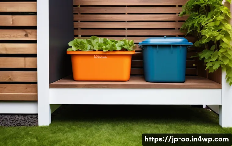 퇴비화 시스템 유지 관리 팁 - **Prompt 1: Diverse Composting Solutions for Modern Lifestyles**
    "A cozy, brightly lit scene sho...